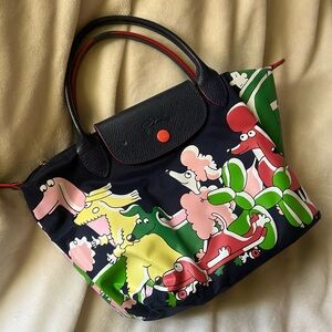 RARE Longchamp Chlo’E Floirat Mini Nylon Bag